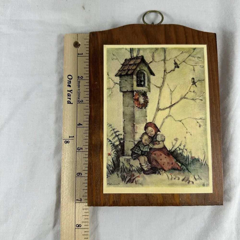 Vintage Set of 4 Hummel Wood‎ Wall Plaques 5